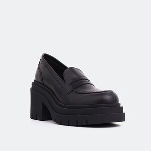 L'INTERVALLE New Black Platform Loafers